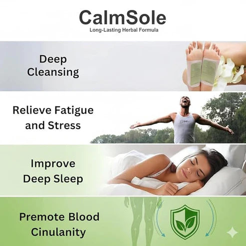 Deep Cleansing Foot Pads for Detox & Relaxation | Internal Toxin Removal, Pain Relief, Better Sleep & Circulation for Men & Women (Buy 1 Get 1 Free) Pack of 2x5 patches each